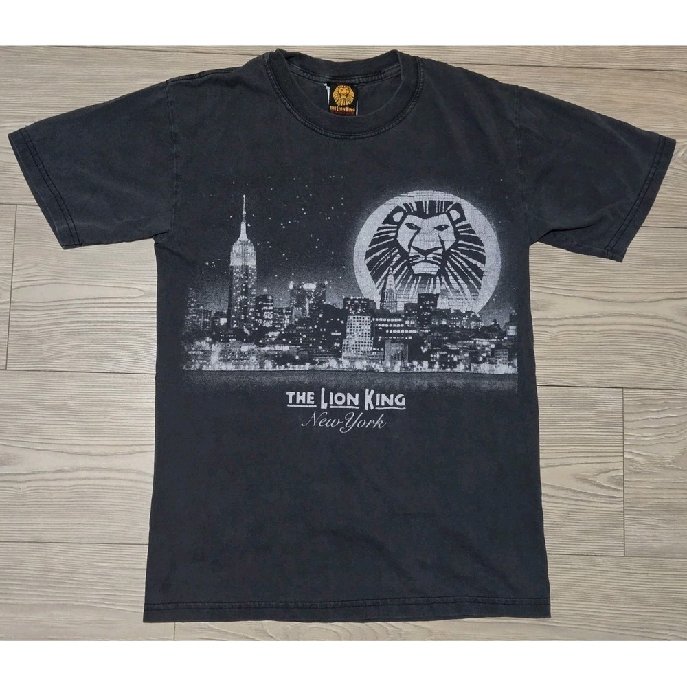 The Lion King New York T Shirt Womens Small Black Short Sleeve Disney Play